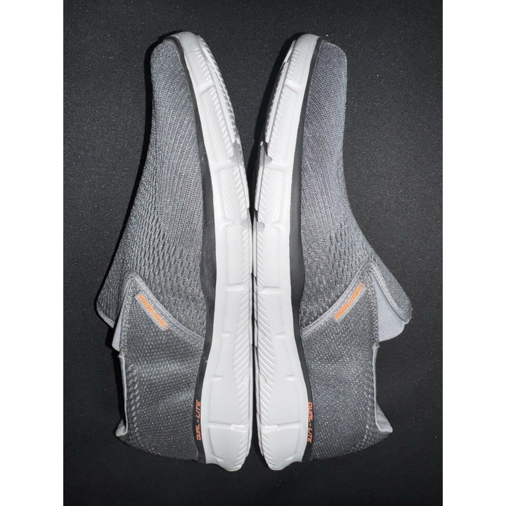 Skechers Equalizer Dual Lite Slip On Shoes Gray Memory Foam Men's Size 11.5 - Picture 7 of 9